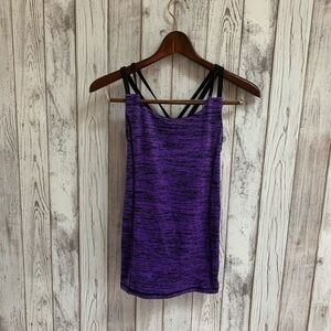 Champion purple/black workout tank size XS